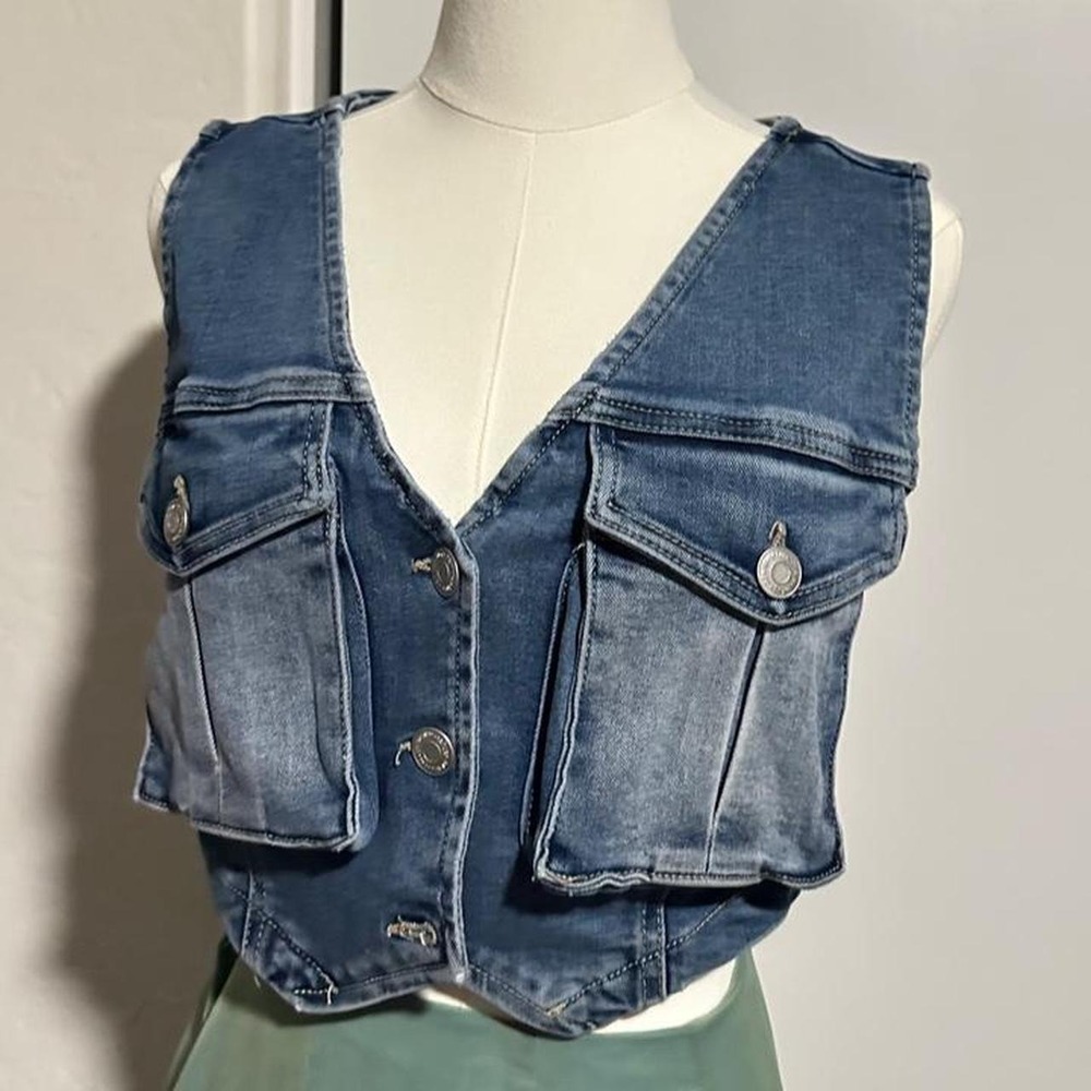 Refuge denim blue vest